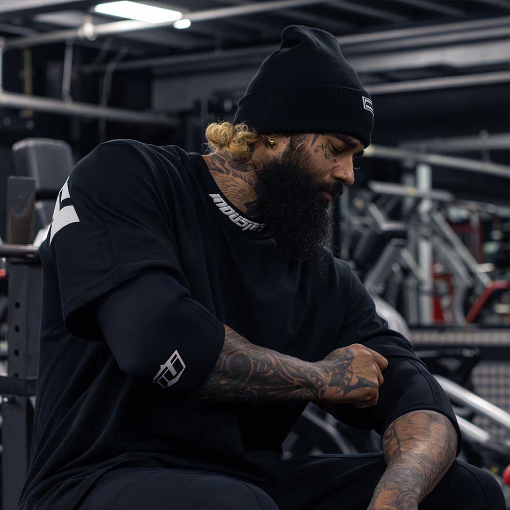 Team Industry 5mm Weight Lifting Elbow Sleeves - Black