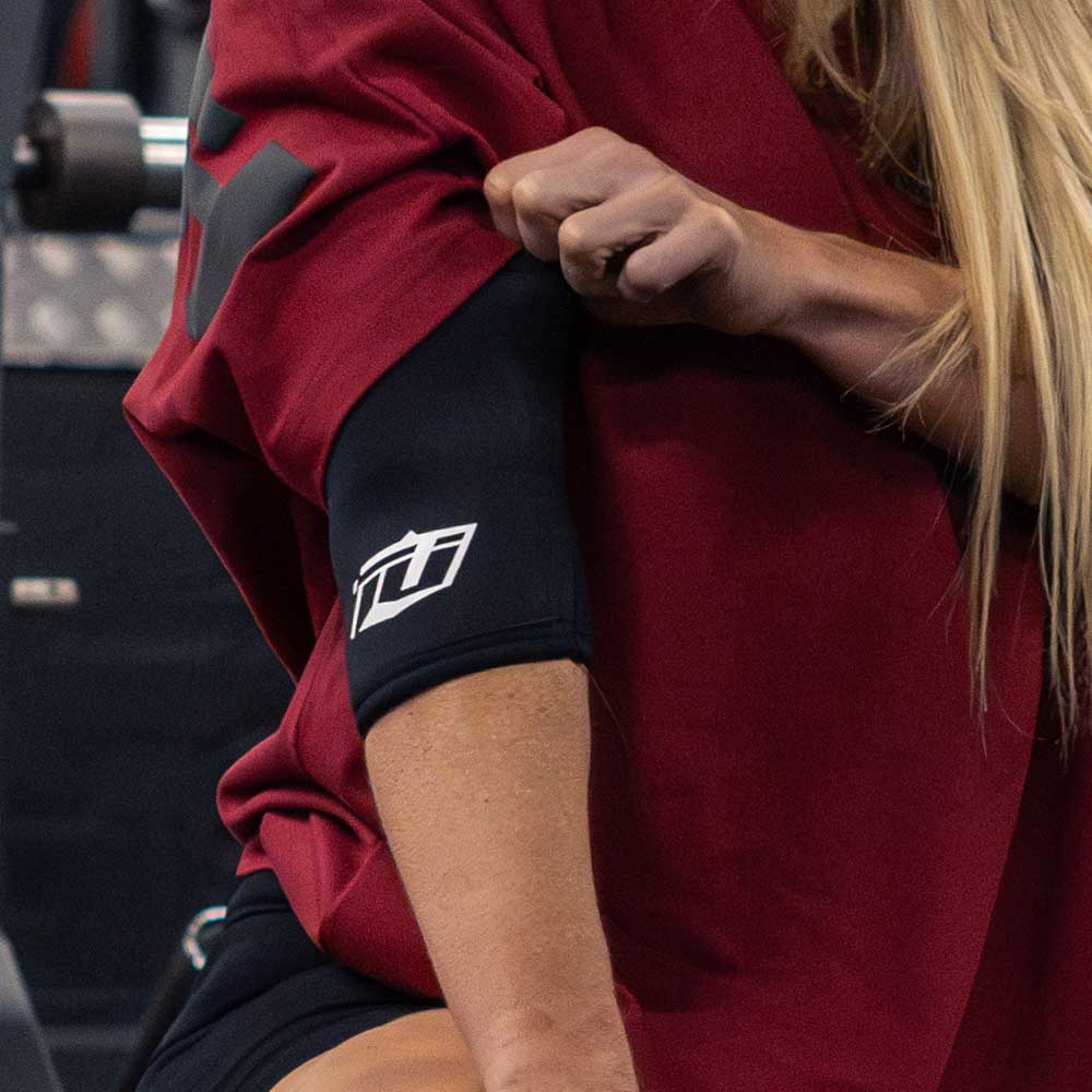 Team Industry 5mm Weight Lifting Elbow Sleeves - Black