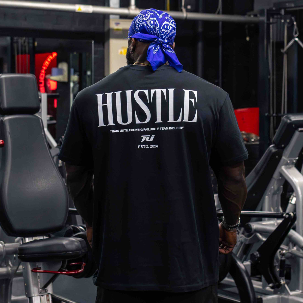 team industry bodybuilding and fitness tee shirt for strongman hyrox