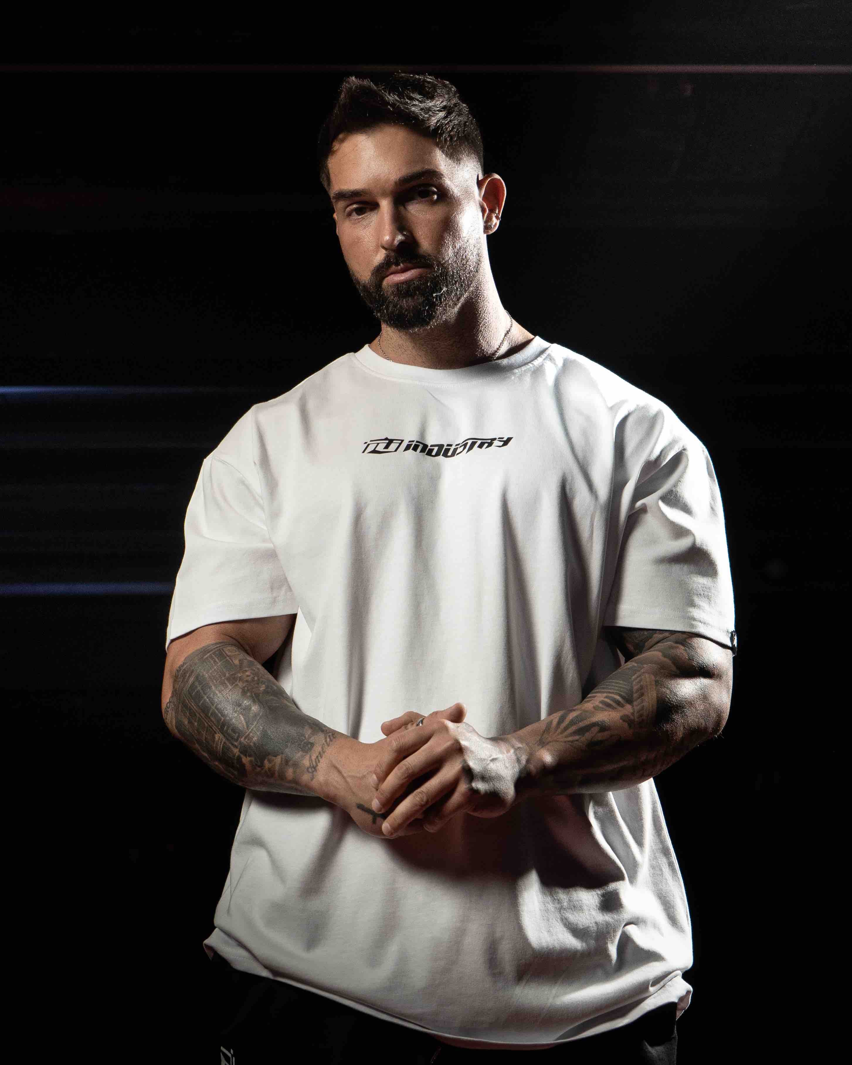 team industry oversize mens cotton fitness tee