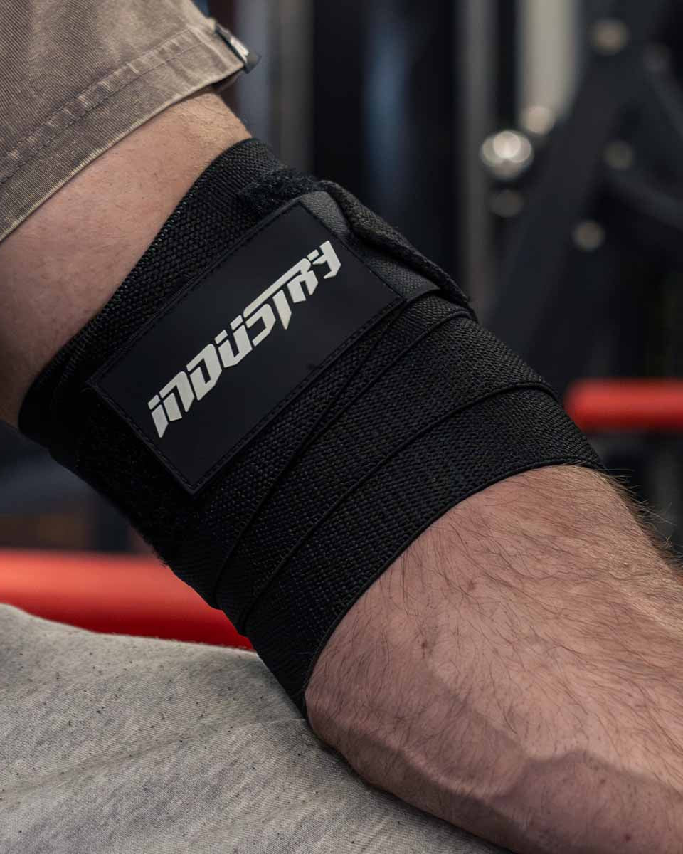 team industry elbow wraps for bench press and power lifting
