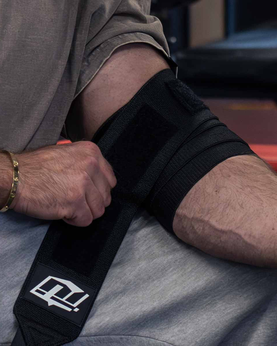 team industry elbow wraps for bench press and power lifting