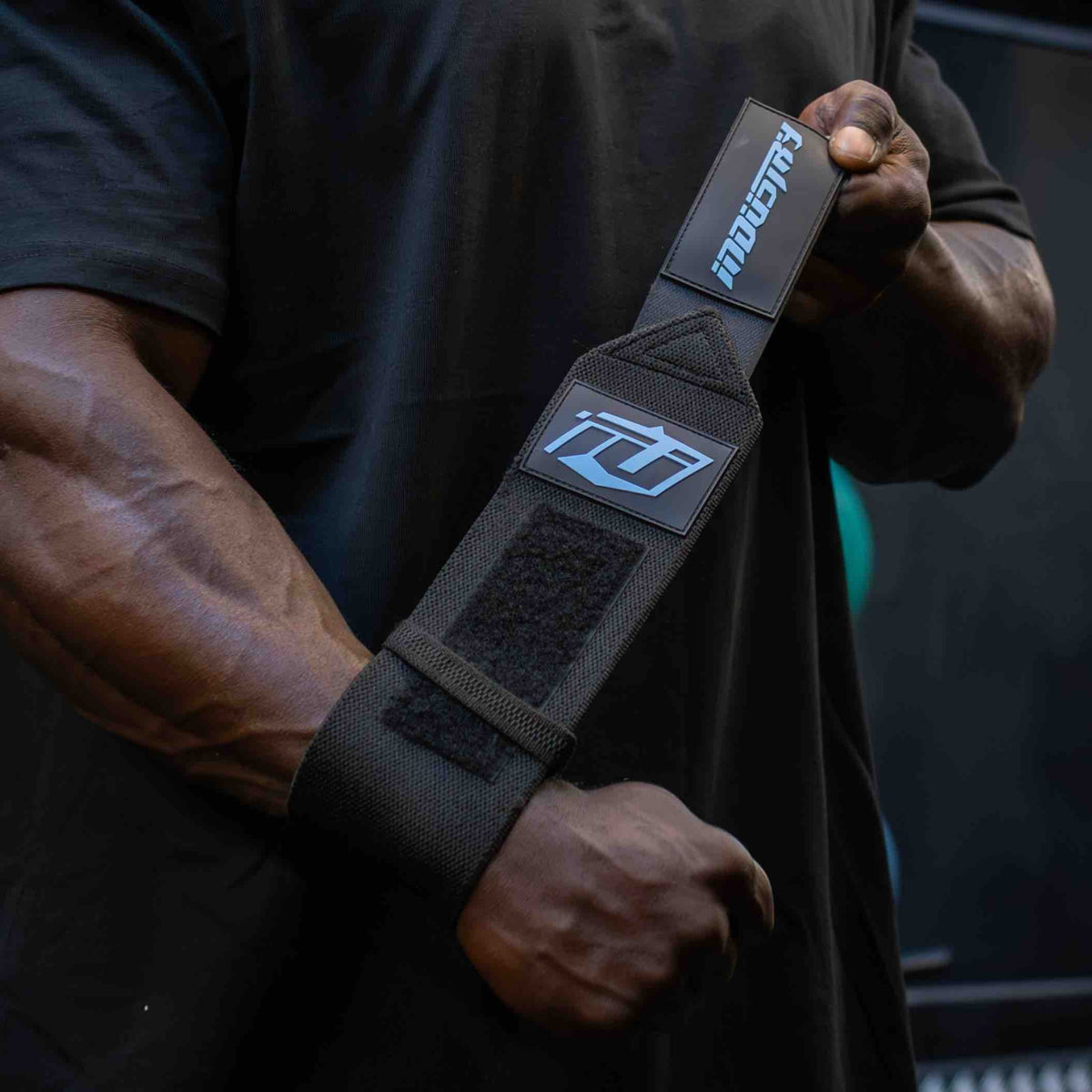 team industry wrist straps deadlifting bodybuilding