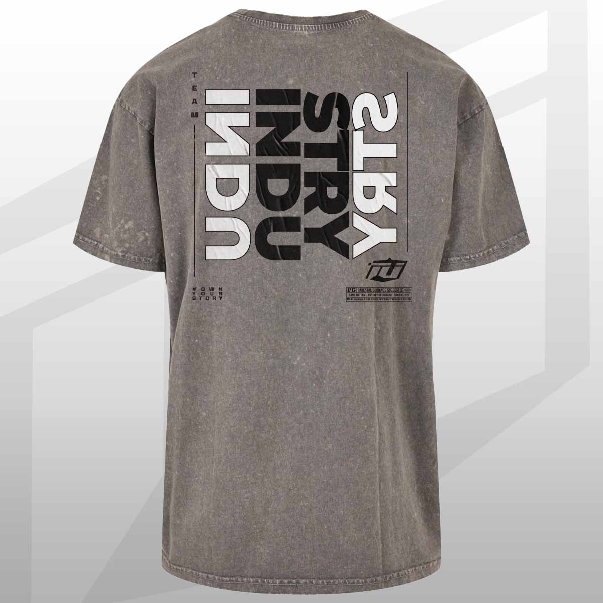 INDUSTRY T SHIRT TEE FOR FITNESS GYM WORKOUT BODYBUILDING