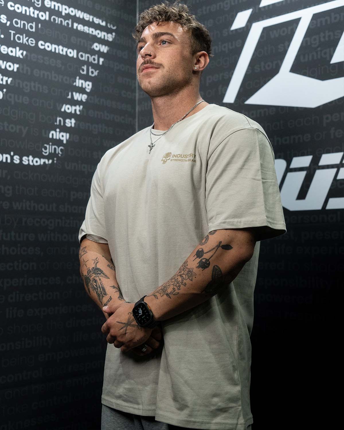 mens oversize bodybuilding cotton tee shirt