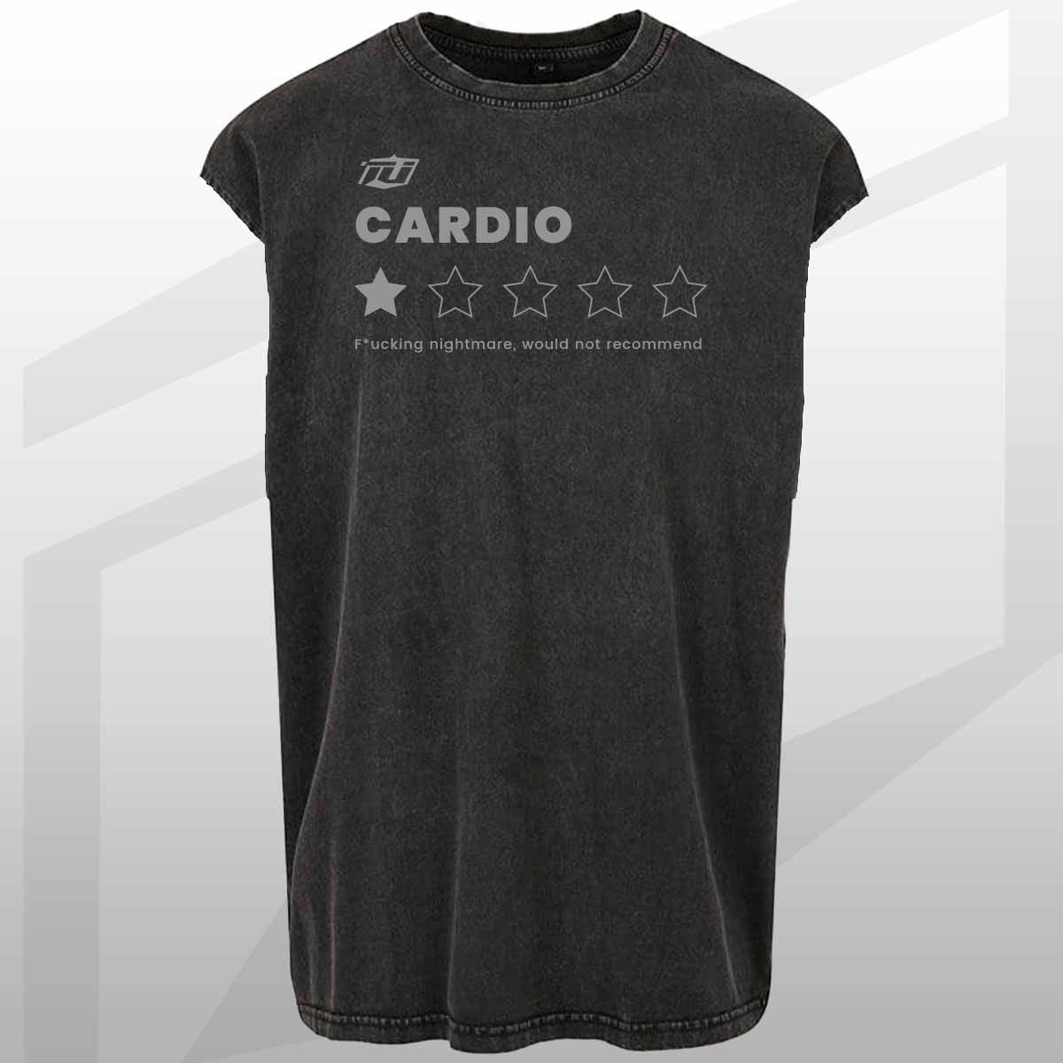 TEAM INDUSTRY SLEEVELESS OVERSIZE TEE FOR GYM FITNESS BODYBUILDING