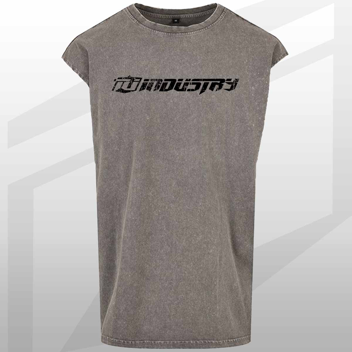 TEAM INDUSTRY SLEEVELESS OVERSIZE TEE FOR GYM FITNESS BODYBUILDING