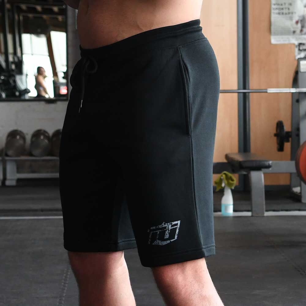 Team Industry Distressed Crest Fleece Shorts