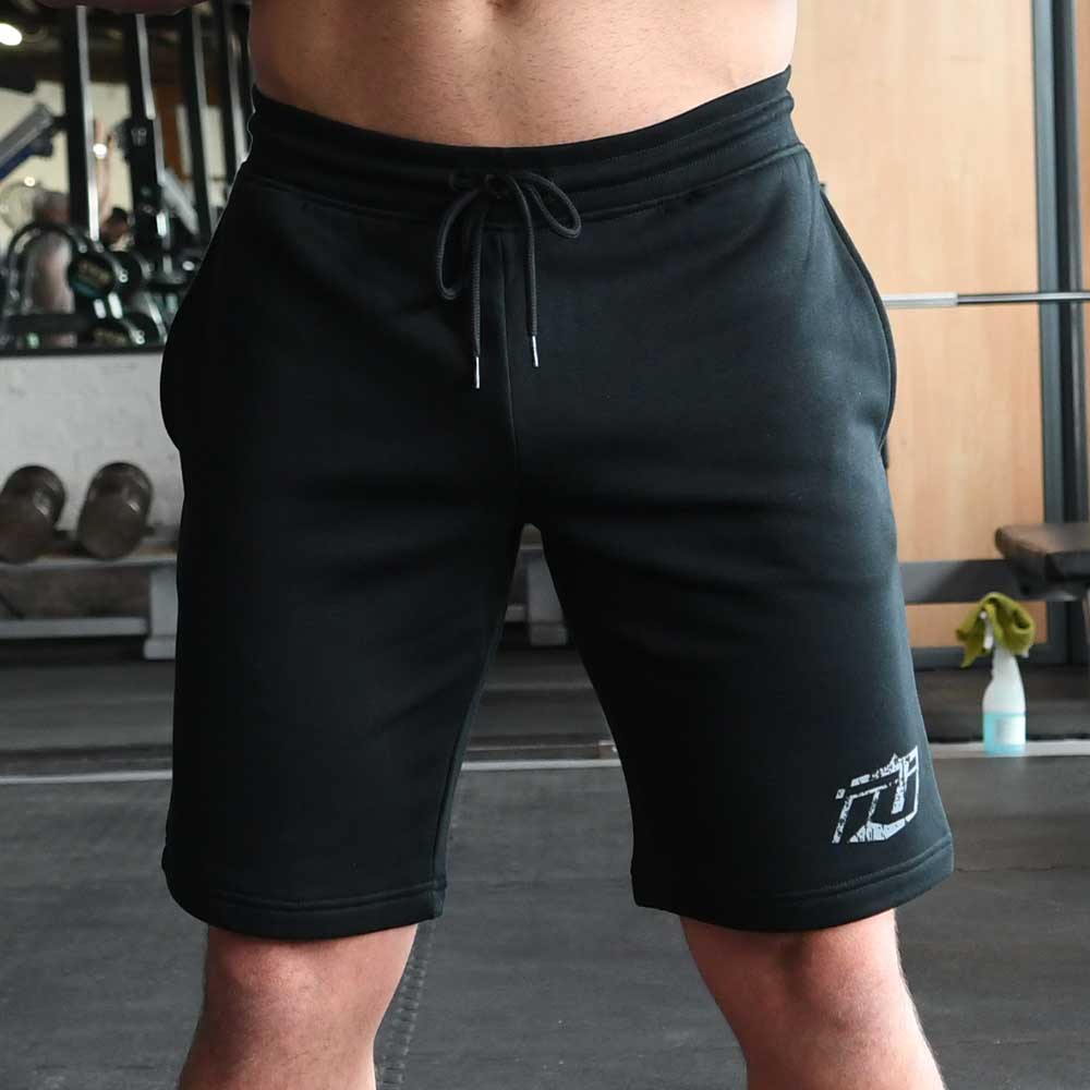 Team Industry Distressed Crest Fleece Shorts