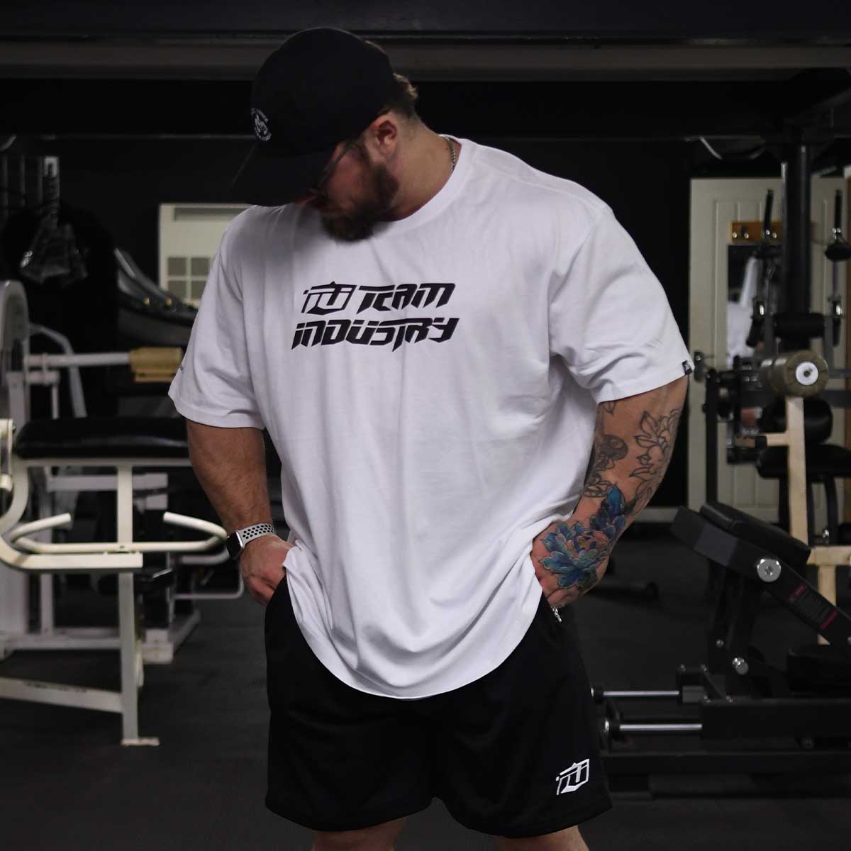 team industry oversize mens tee for bodybuilding & fitness