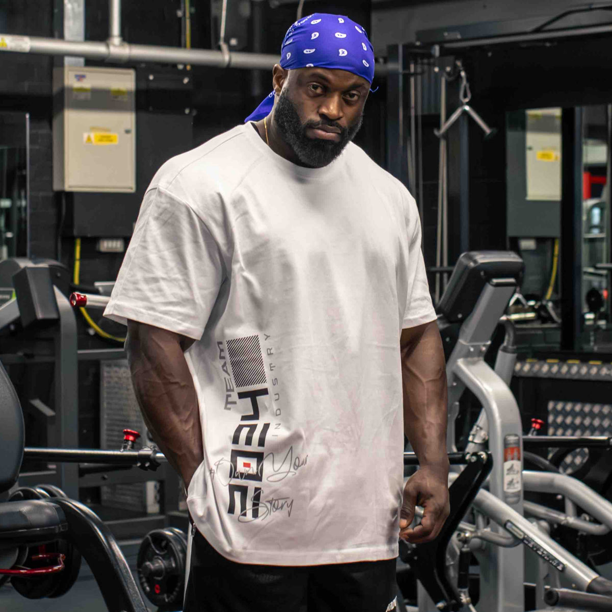 team industry bodybuilding and fitness tee shirt for strongman hyrox