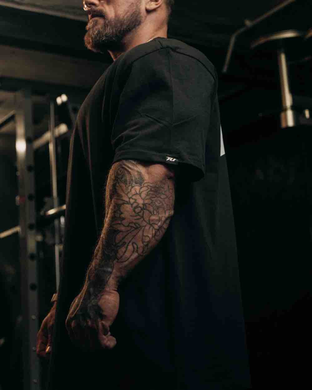 mens oversize bodybuilding tee