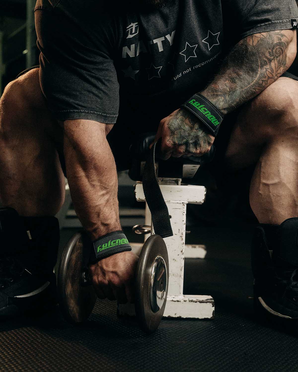 INDUSTRY WRIST STRAPS WEIGHT TRAINING BODYBUILDING DEADLIFTING
