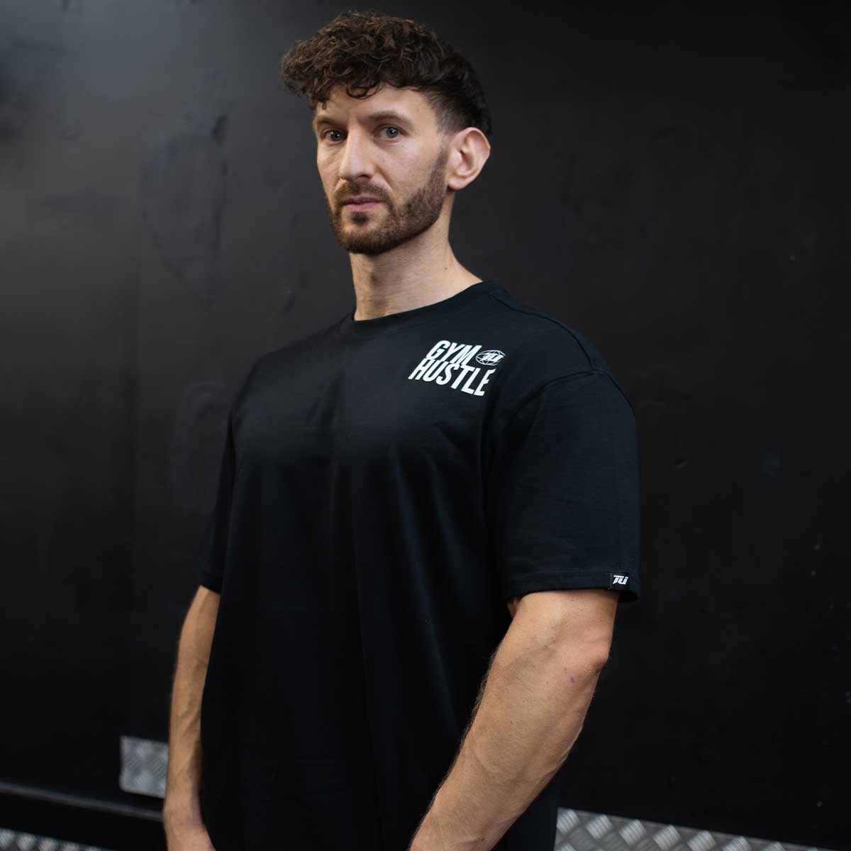TEAM INDUSTRY CITY HUSTLE GYM FITNESS MENS TEE SHIRT FOR BODYBUILDING