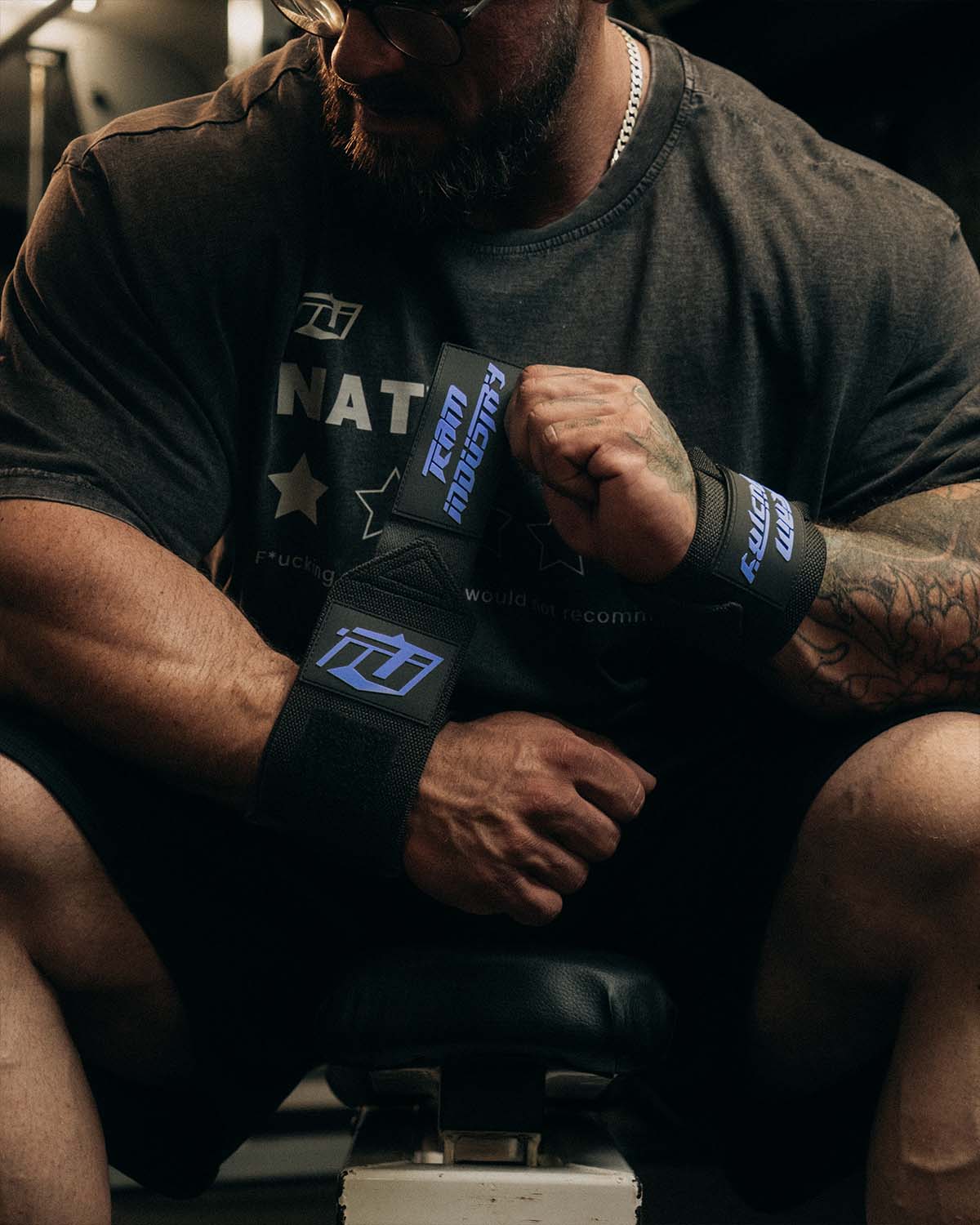 team industry bodybuilding wrist wraps