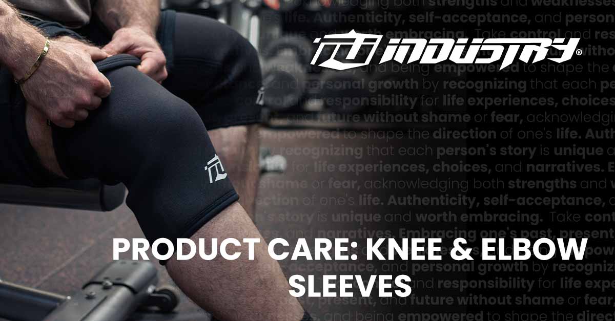 team industry knee and elbow sleeve product care