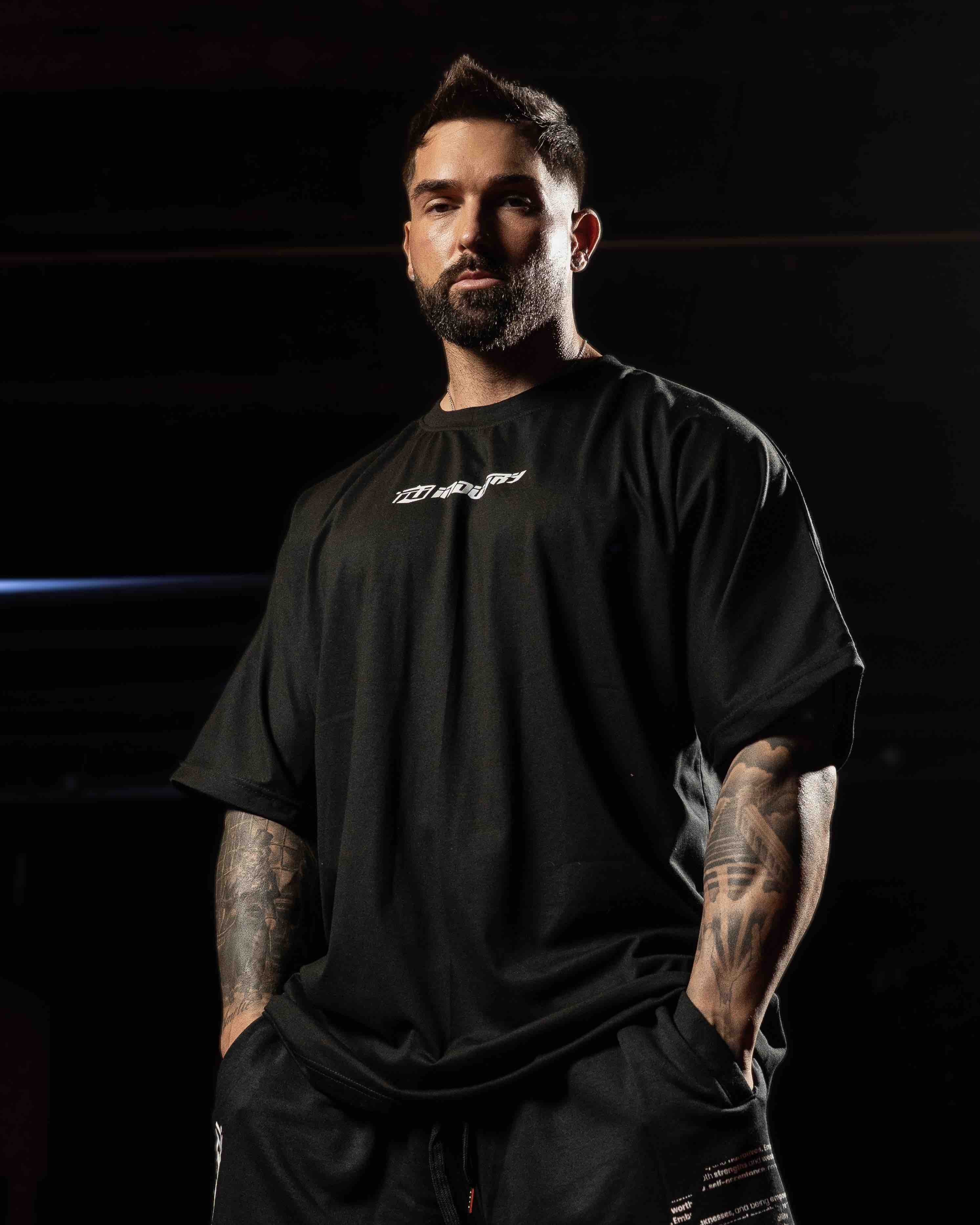 team industry mens oversize gym tee