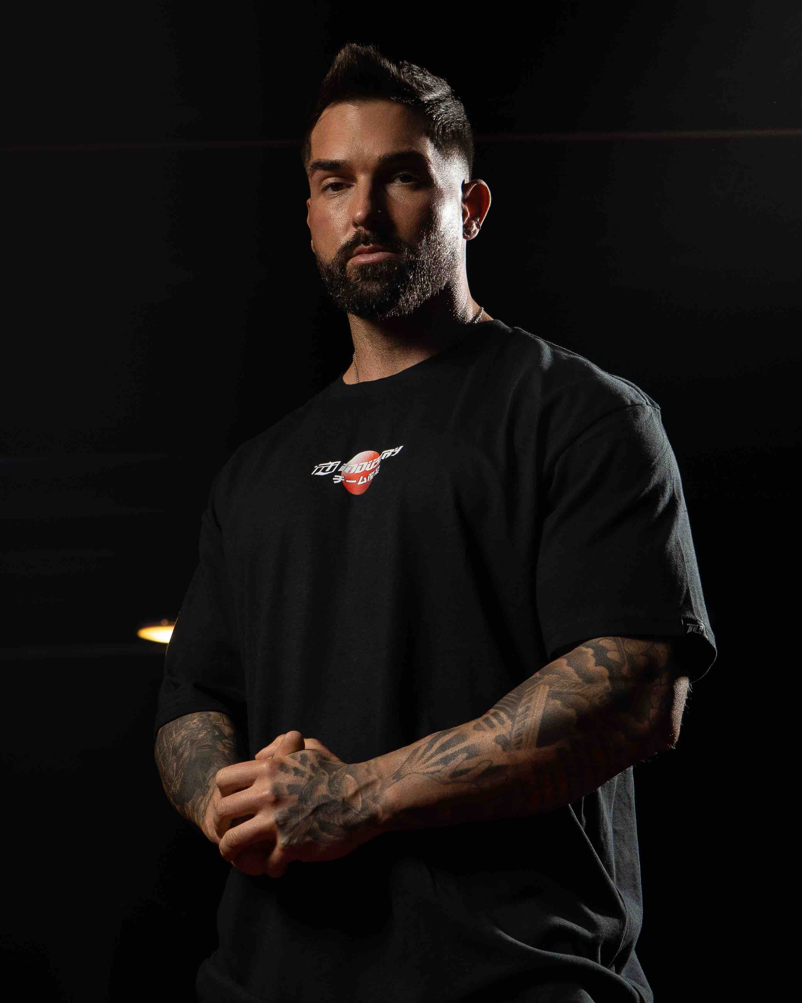 team industry oversize mens gym tee shirt