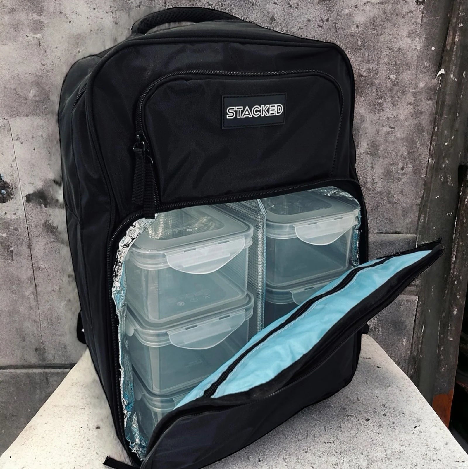 stacked uk meal prep food bag bodybuilding strongman fitness