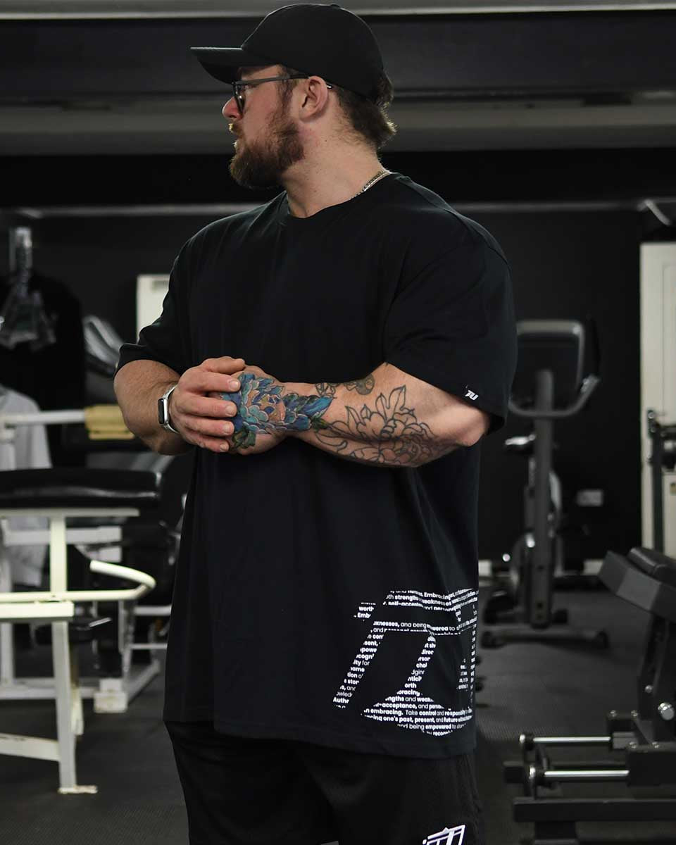 team industry oversize mens tee for bodybuilding & fitness