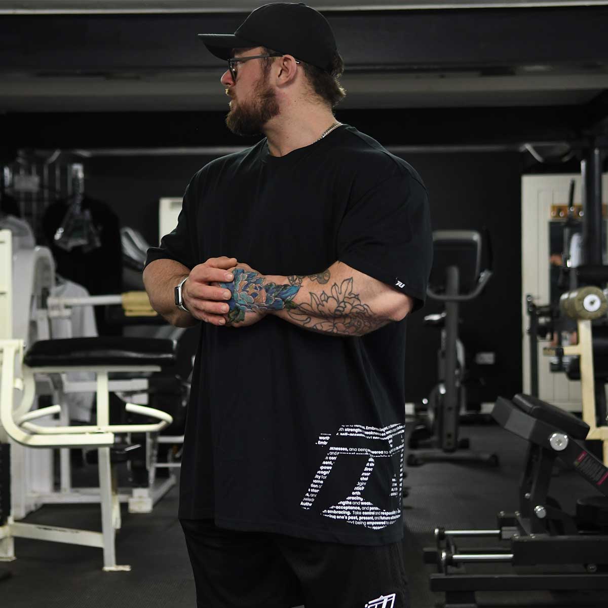team industry oversize mens tee for bodybuilding & fitness