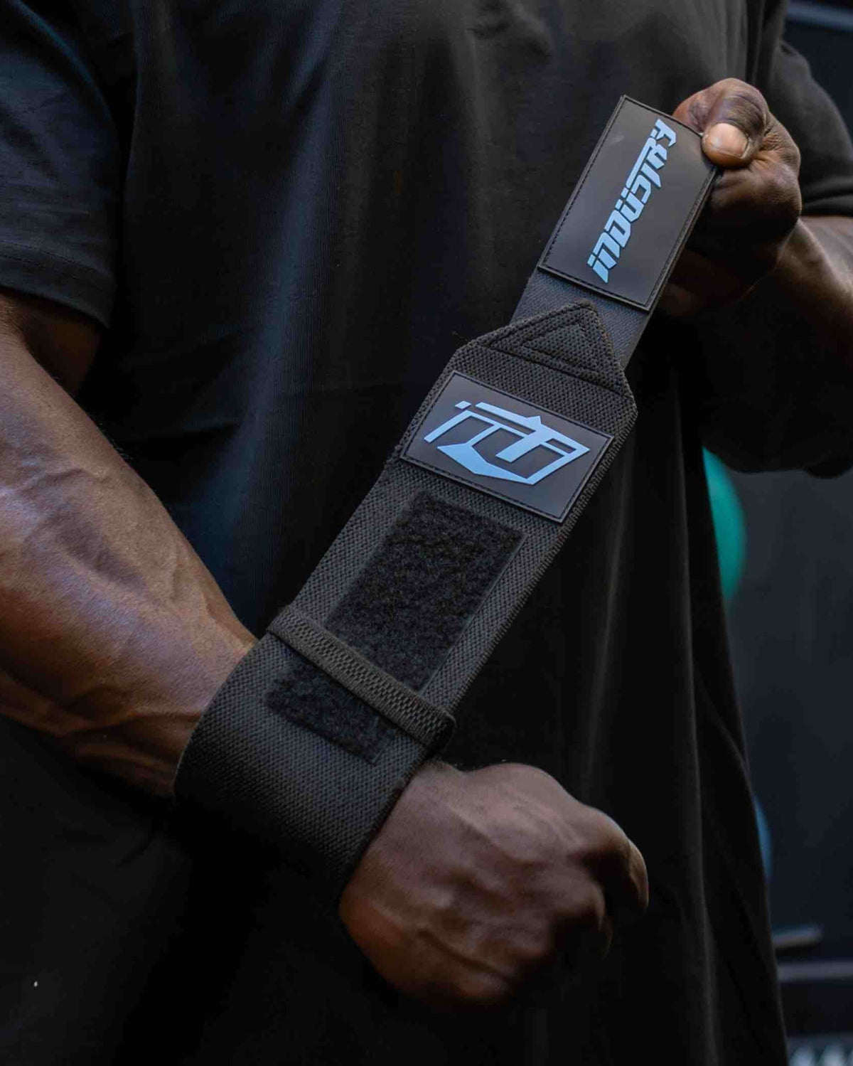 team industry wrist straps deadlifting bodybuilding