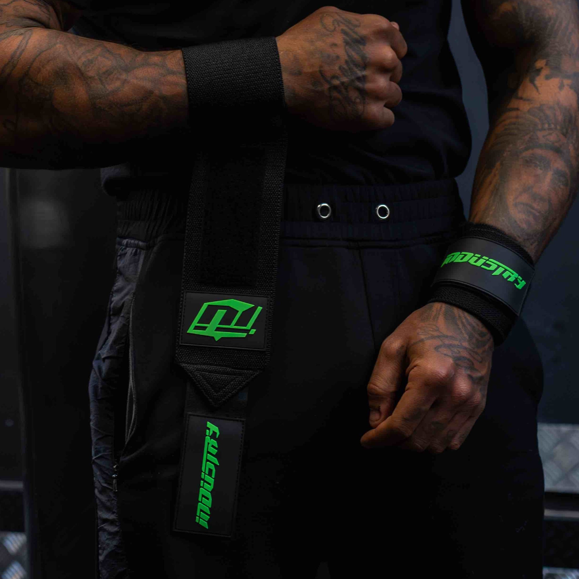 INDUSTRY WRIST WRAPS WEIGHT TRAINING BODYBUILDING