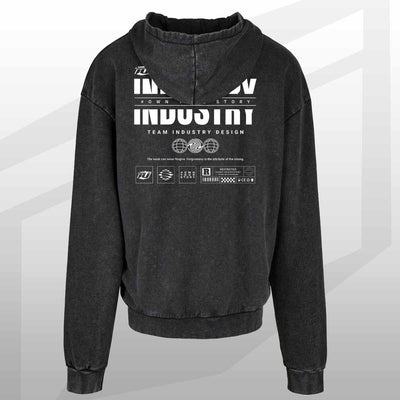 INDUSTRY HOODIE FOR FITNESS GYM WORKOUT BODYBUILDING