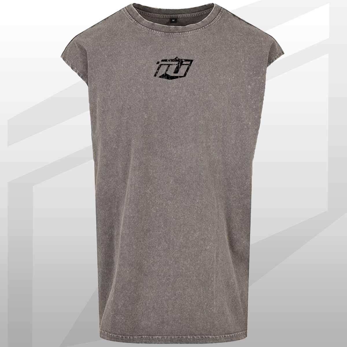 TEAM INDUSTRY SLEEVELESS OVERSIZE TEE FOR GYM FITNESS BODYBUILDING