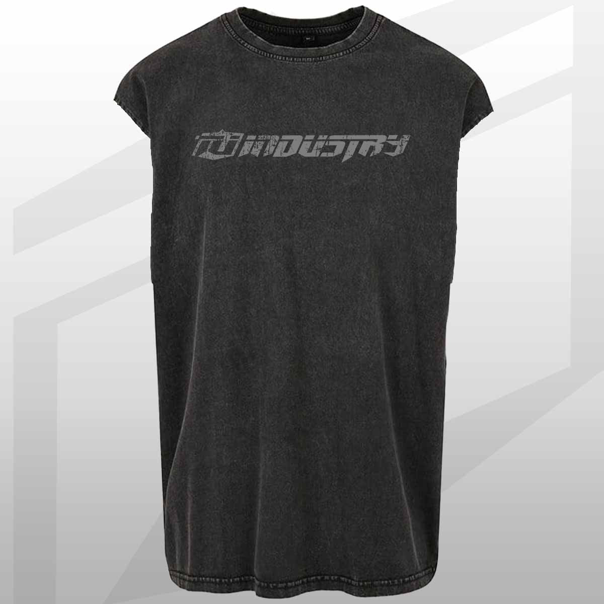 TEAM INDUSTRY SLEEVELESS OVERSIZE TEE FOR GYM FITNESS BODYBUILDING