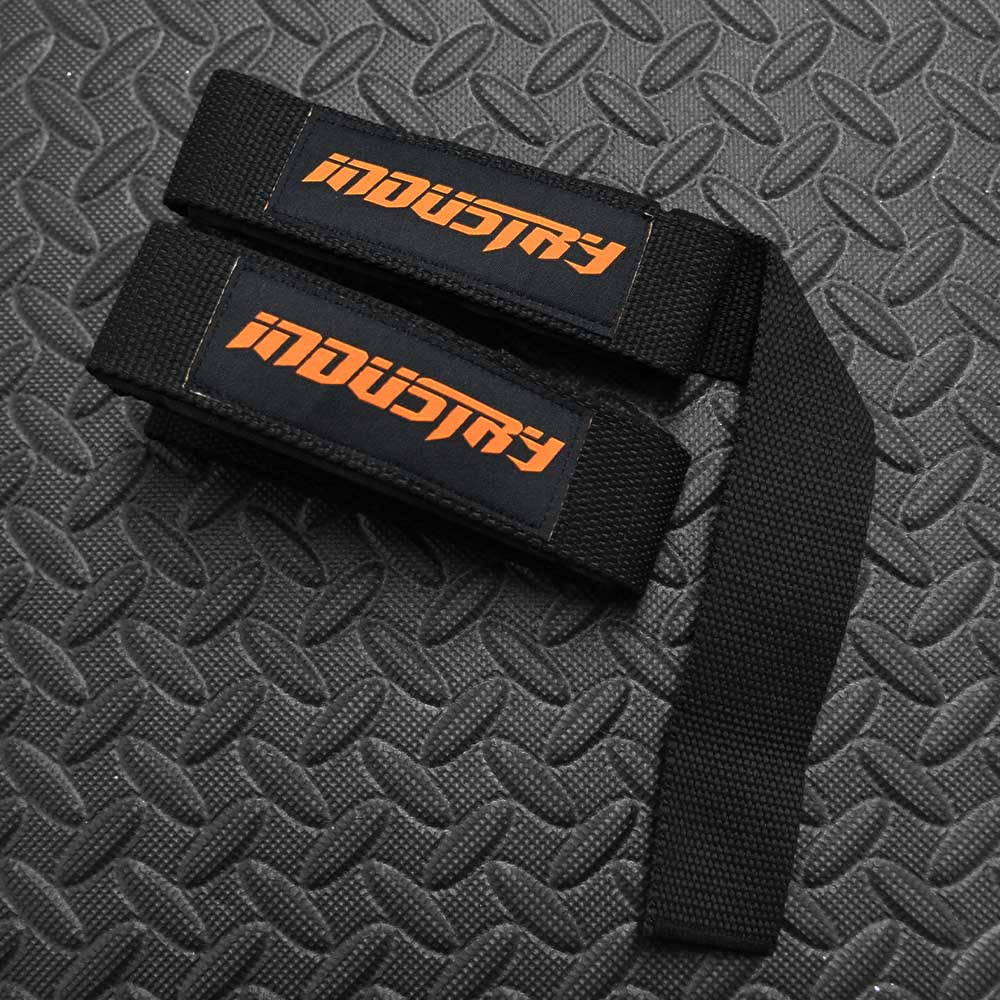 INDUSTRY WRIST STRAPS WEIGHT TRAINING BODYBUILDING DEADLIFTING