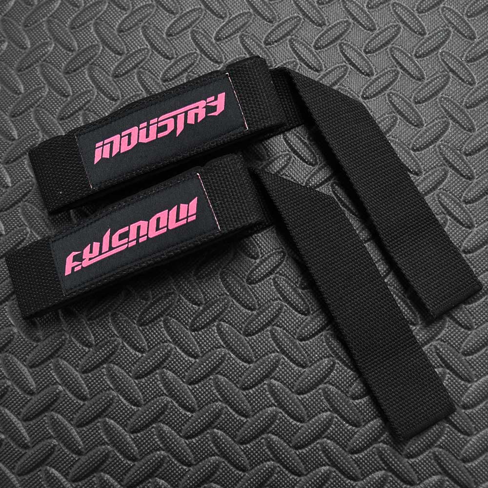 INDUSTRY WRIST STRAPS WEIGHT TRAINING BODYBUILDING DEADLIFTING