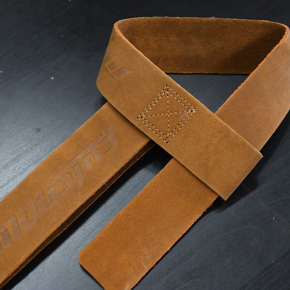 INDUSTRY LEATHER WEIGHT LIFTING STRAPS DEADLIFTING