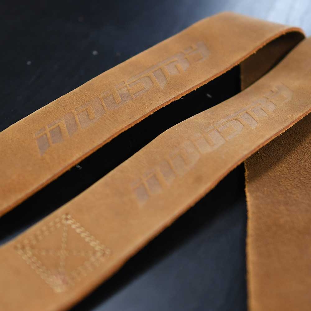 INDUSTRY LEATHER WEIGHT LIFTING STRAPS DEADLIFTING