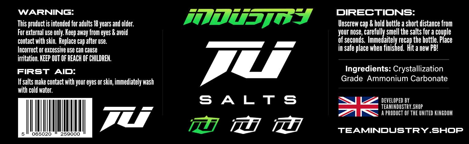 INDUSTRY SMELLING SALTS WEIGHT TRAINING