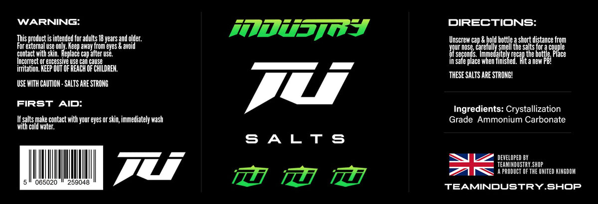 INDUSTRY SMELLING SALTS WEIGHT TRAINING