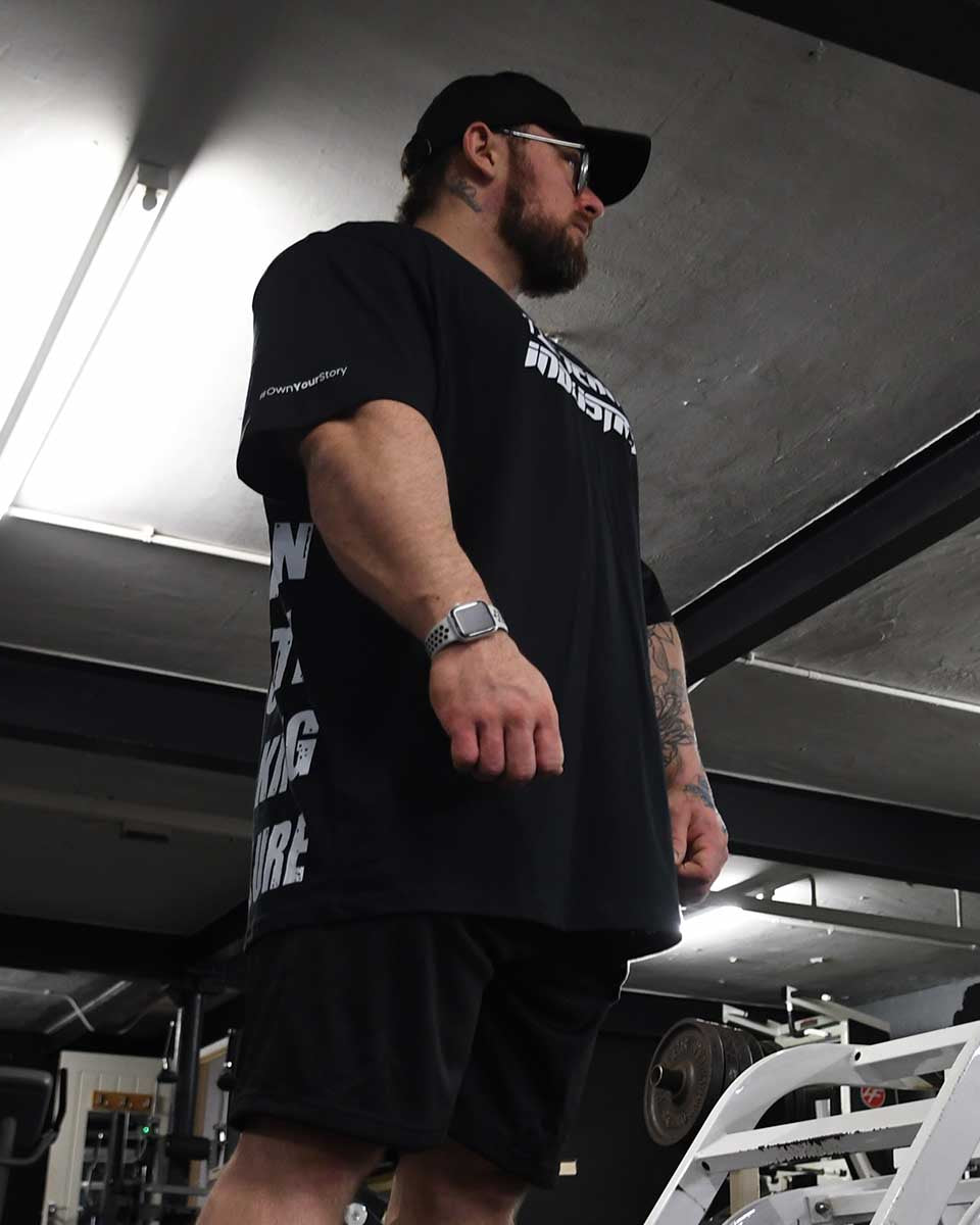 team industry oversize mens tee for bodybuilding & fitness