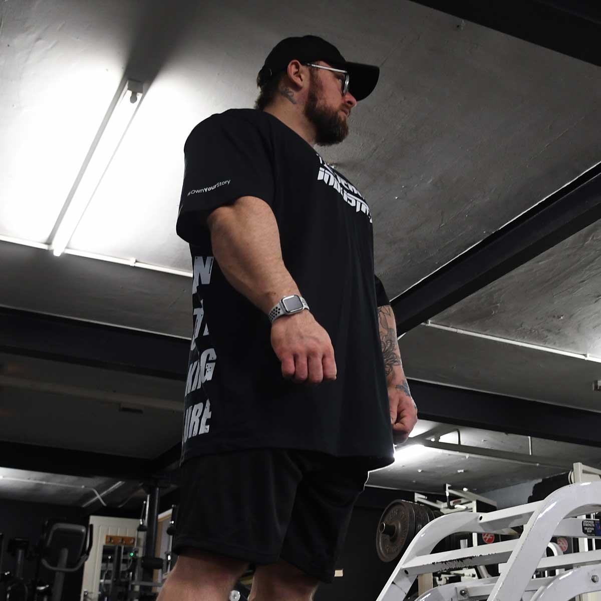 team industry oversize mens tee for bodybuilding & fitness