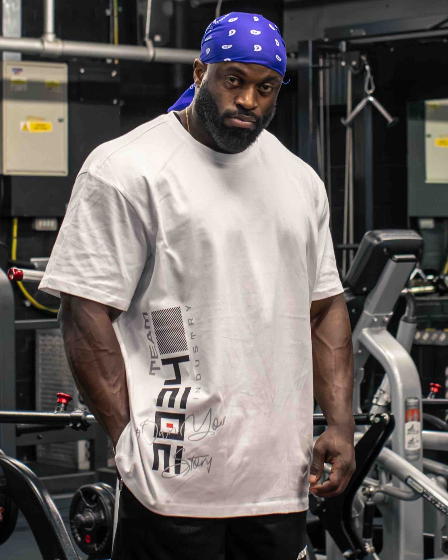 team industry bodybuilding and fitness tee shirt for strongman hyrox