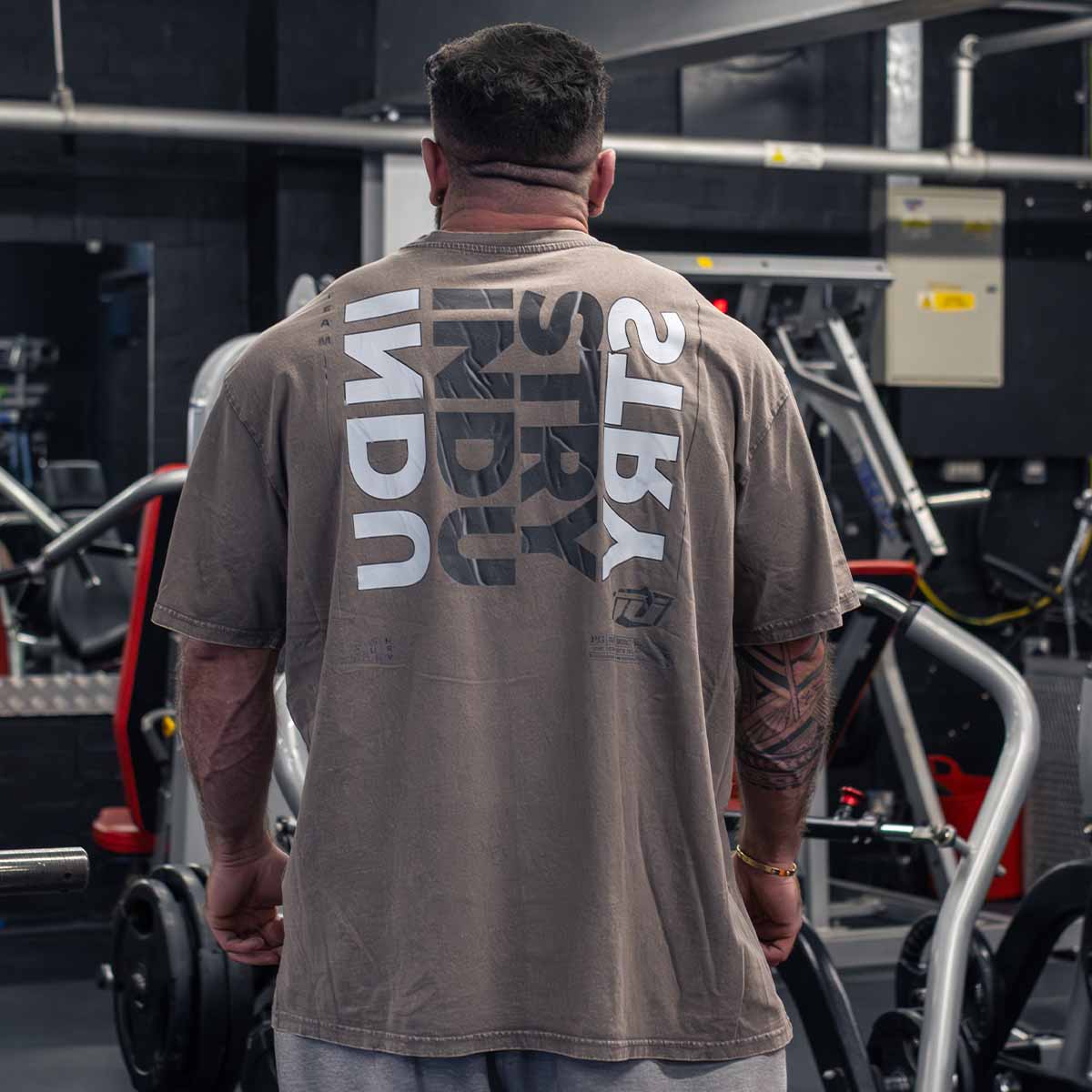 INDUSTRY T SHIRT TEE FOR FITNESS GYM WORKOUT BODYBUILDING