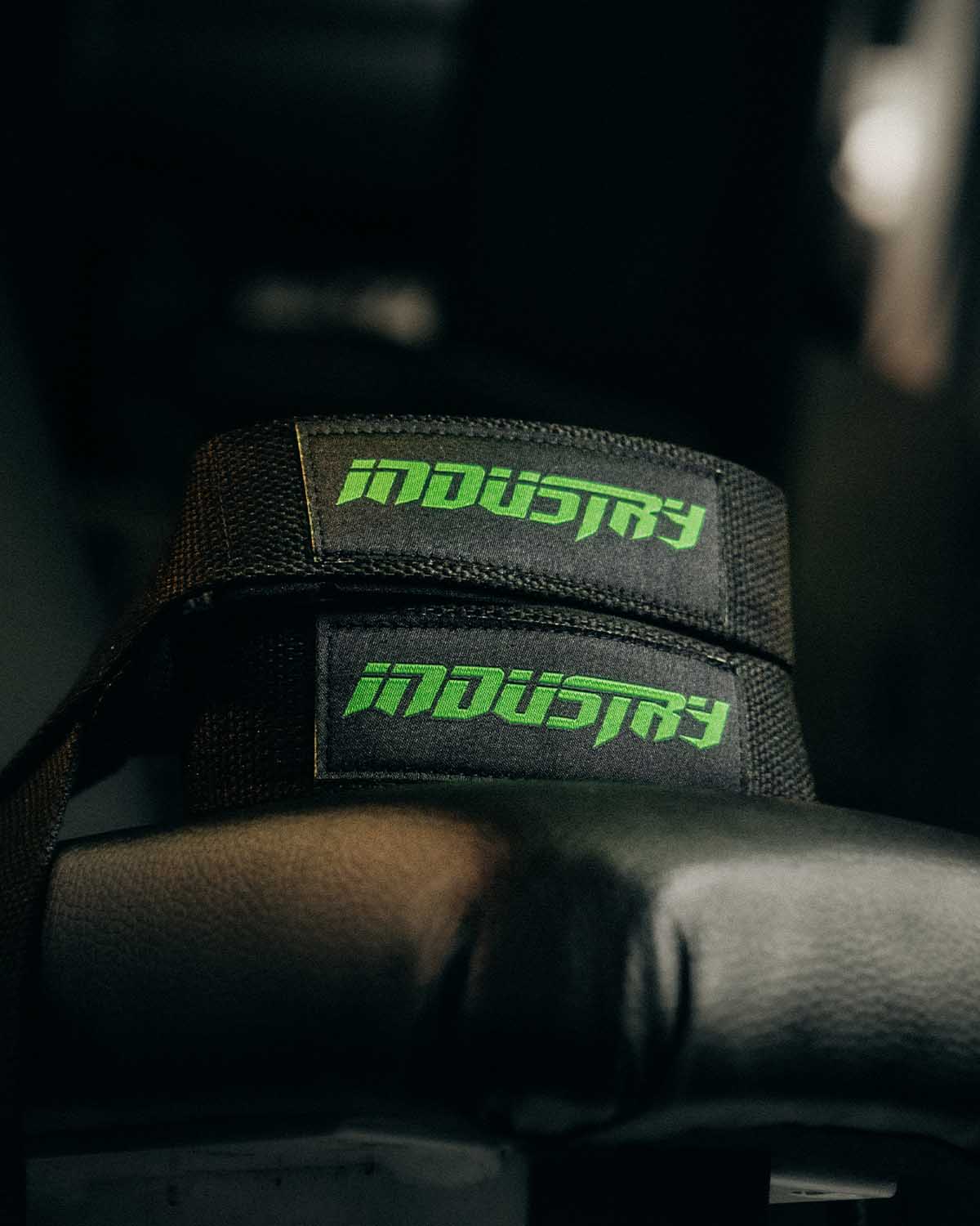 INDUSTRY WRIST STRAPS WEIGHT TRAINING BODYBUILDING DEADLIFTING