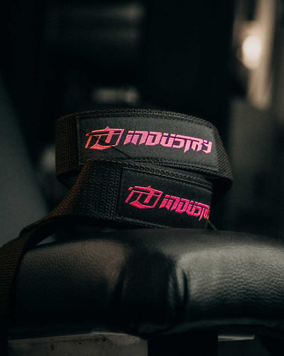 INDUSTRY WRIST STRAPS WEIGHT TRAINING BODYBUILDING DEADLIFTING