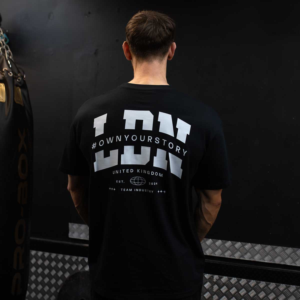 INDUSTRY T SHIRT TEE FOR FITNESS GYM WORKOUT BODYBUILDING