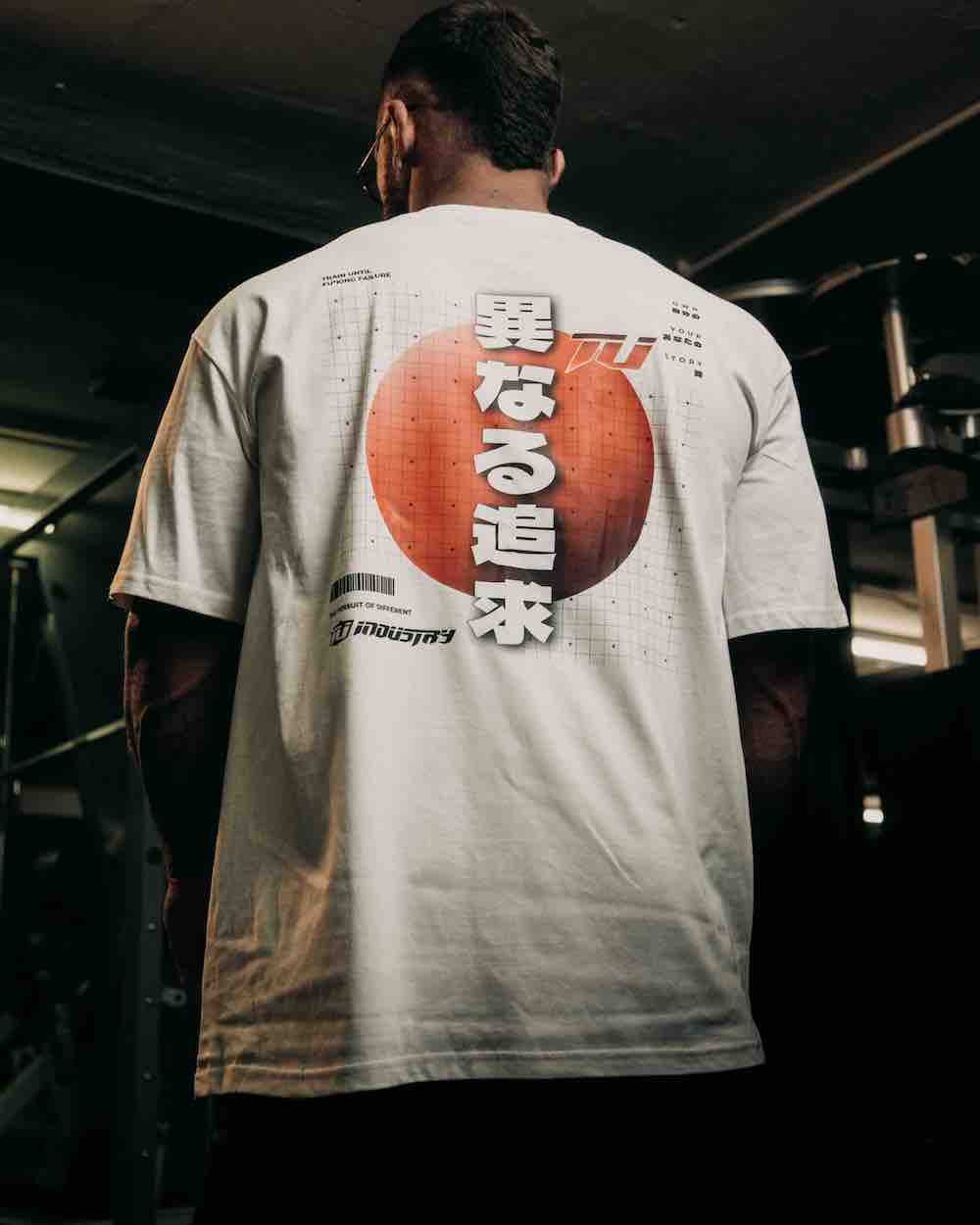 mens cotton bodybuilding oversize tee