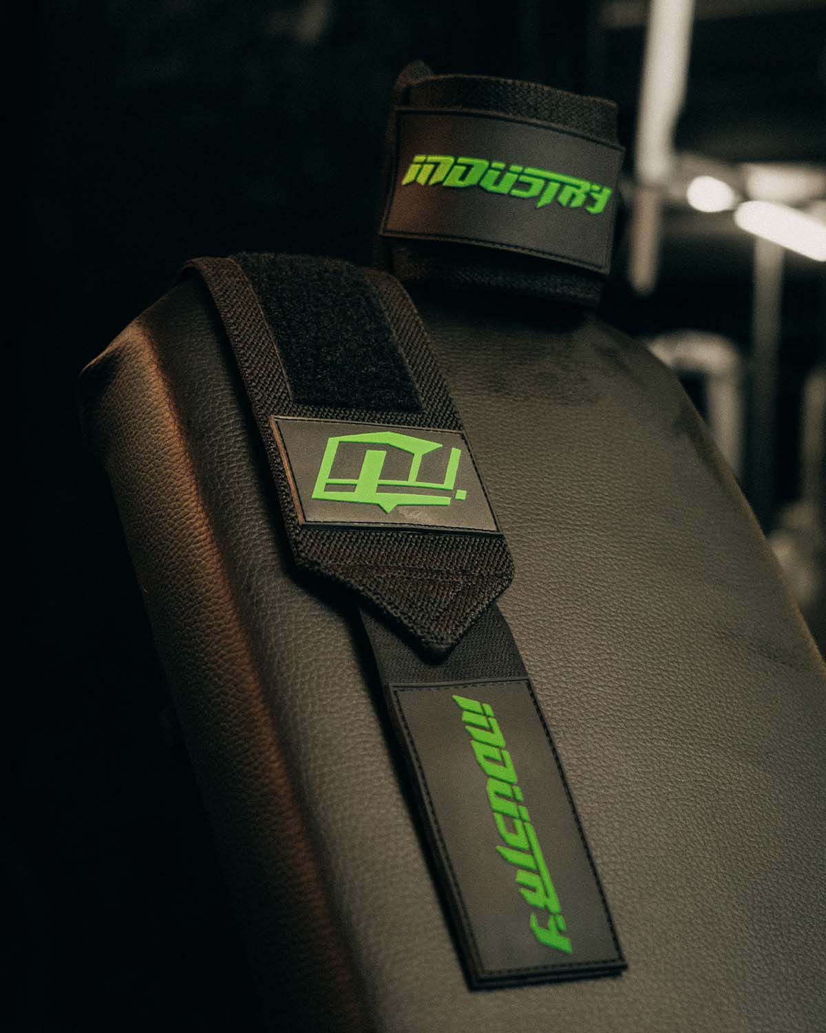 Team Industry Wrist Wraps - Black & Green