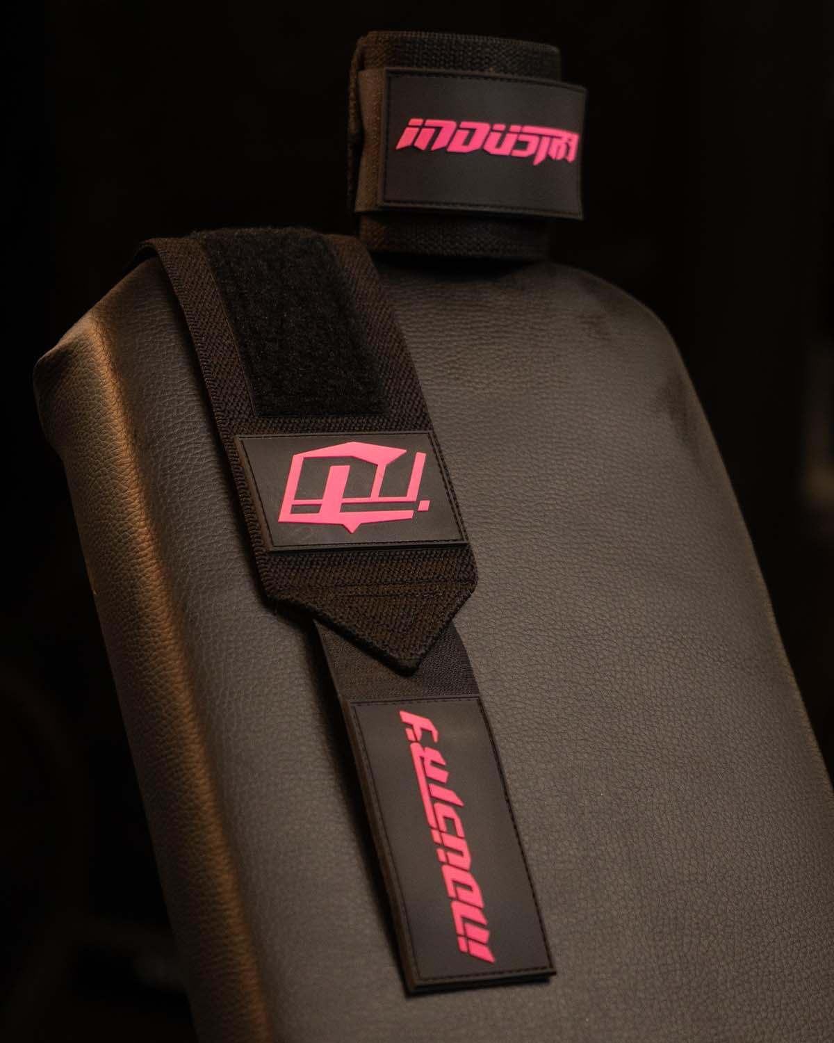Team Industry Wrist Wraps - Black & Pink