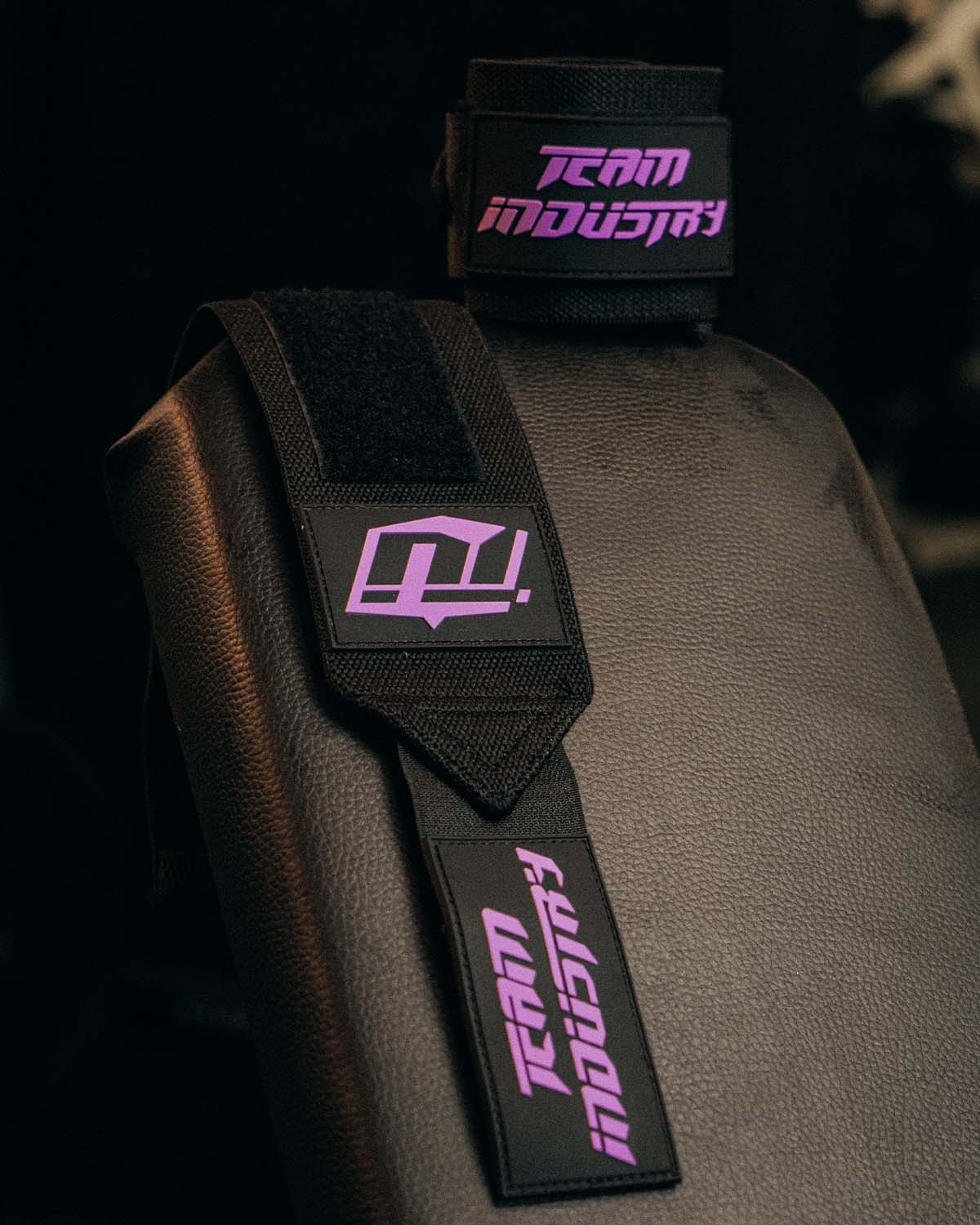 Team Industry Wrist Wraps - Black & Purple