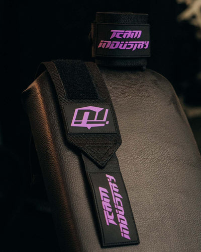 Team Industry Wrist Wraps - Black & Purple